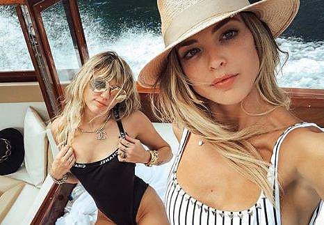 Miley and Kaitlynn during their Italy vacation (Photo | Instagram)