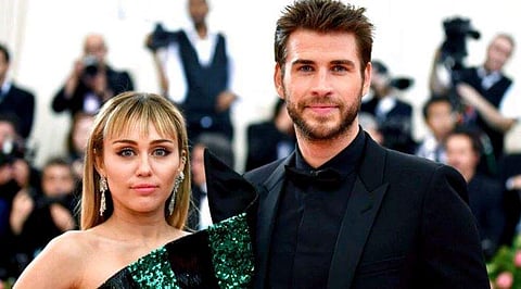 Singer Miley Cyrus and actor Liam Hemsworth (File Photo | AP)