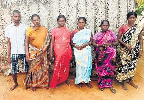 Members of the Arunthathiyar community from Kalathimadam village in Tirunelveli district | Express
