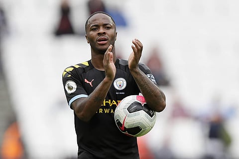 Raheem Sterling celebrates a goal. (Photo | AP)