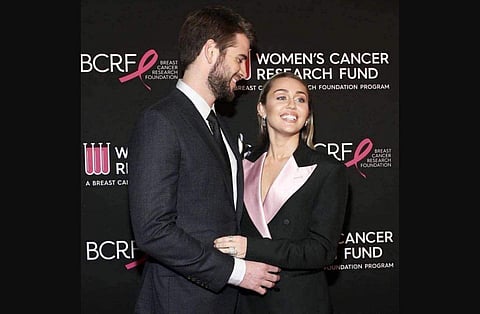 Miley Cyrus and Liam Hemsworth (Photo | Twitter)