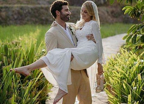 Brody Jenner and Kaitlynn Carter on their wedding day. (Photo | Instagram)