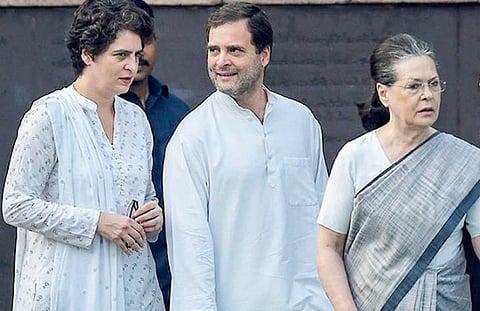 Priyanka Gandhi Vadra, Rahul Gandhi  and Sonia Gandhi