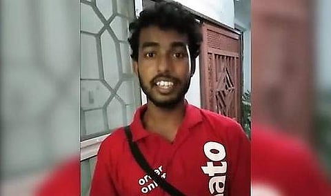 Zomato delivery boy Pranjit Haloi (Photo | Anirban Chakraborty Facebook)