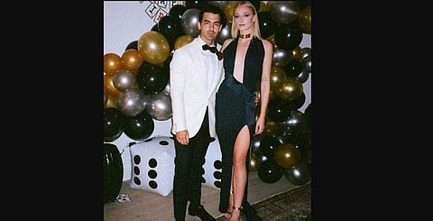 Joe Jonas and wife Sophie Turner at his birthday party. (Photo | Instagram)