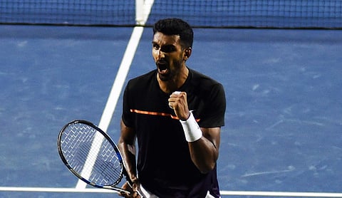 Indian tennis star Prajnesh Gunneswaran (File | EPS)