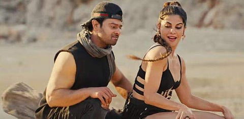 Jacqueline Fernandez and Prabhas in Bad Boy song video from Saaho. (Videograb)