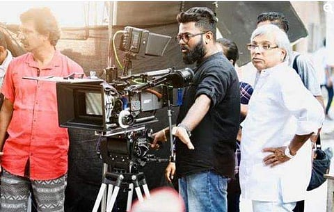 Vishnu Panicker (left) with director Kamal.