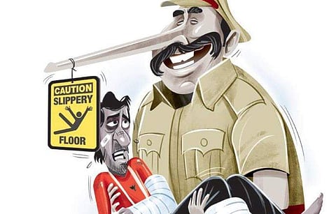 Why only suspects slip and fall in police stations’ toilets?