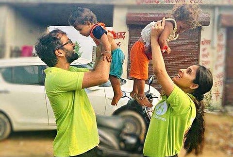 Feeding India (FI) has launched a campaign called Happy Fridge wherein people can put their excess food in community fridges. | ( Photo | Feeding India Twitter )