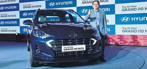Hyundai Motor India on Tuesday launched the third generation version of its compact hatchback Grand i10 Nios. (Photo | EPS)