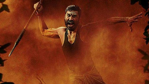 Actor Dhanush in Asuran's first look poster.