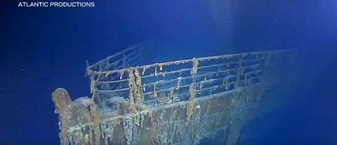 Titanic wreckage being lost to the sea | ( Screengrab of Atlantic Production video)