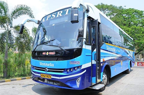 The image of the ticket issued by APSRTC for bus journey from Tirupati to Tirumala (File photo | EPS)