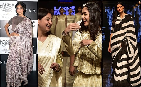 Lakmé Fashion Week (LFW), one of India's most prestigious fashion shows, is back for its Winter/Festive show from August 20-25, 2019. Bollywood stars like Mrunal Thakur, Athiya Shetty, Sumeet Vyas were the celebrity showstoppers on Day 3  Check out their 