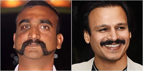 L-R: IAF pilot Abhinandan Varthaman and actor Vivek Oberoi. (Photos | File)