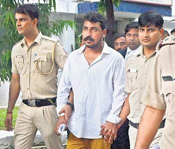Bhim Army chief Chandrashekhar Azad being brought to a court  |( Photo | PTI )