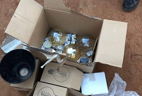 The abandoned carton box. (Photo| EPS)