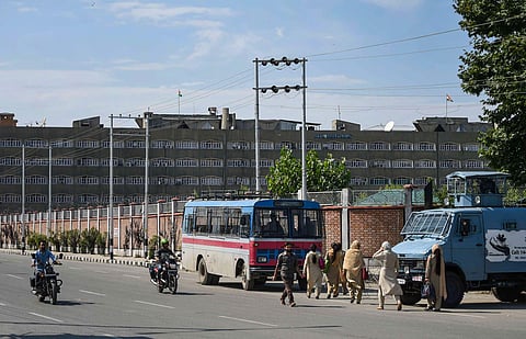 A view of the Civil Secretariat in Srinagar Sunday August 25 2019. | PTI