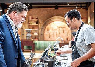 Sandeep Pandit With Matt Preston in Masterchef