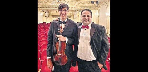  Parth Sarthi, 16, a teen violinist from Noida who represented India at Budapest's 'Voyage to Europe' music concert.