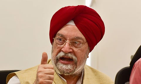 Aviation Minister Hardeep Singh Puri (Photo | PTI)