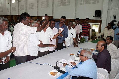 First session of the public hearing held for the new Vellore district. (Photo | S Dinesh, EPS)