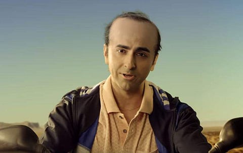 Ayushmann Khurrana in Bala. (screengrab)