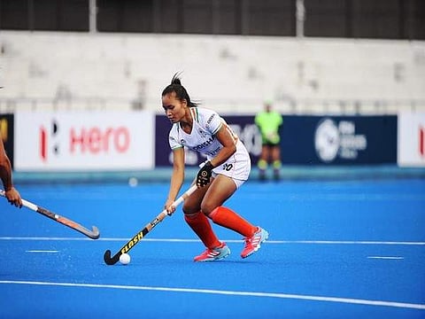 India women's hockey team forward Lalremsiami (Photo | Hockey Indian Twitter)
