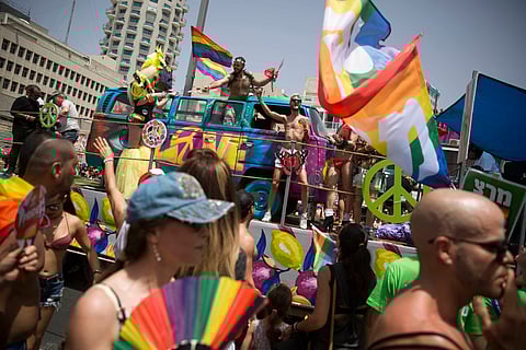 People participate in the annual Gay Pride Parade | AP