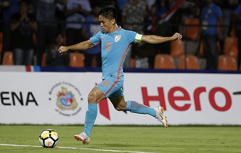Indian striker Sunil Chhetri | AP