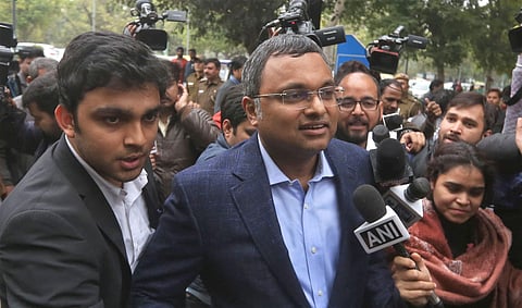 Sivaganga MP Karti Chidambaram (Photo | Parveen Negi, EPS)