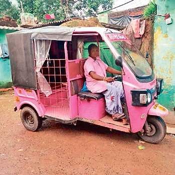 A woman driver in her auto-rickshaw in Rourkela | Express