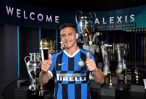 Alexis Sanchez joined Italian side Inter Milan on a season-long loan deal (Photo | Twitter @Inter)