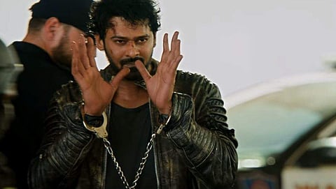 Prabhas in Saaho. (screengrab)