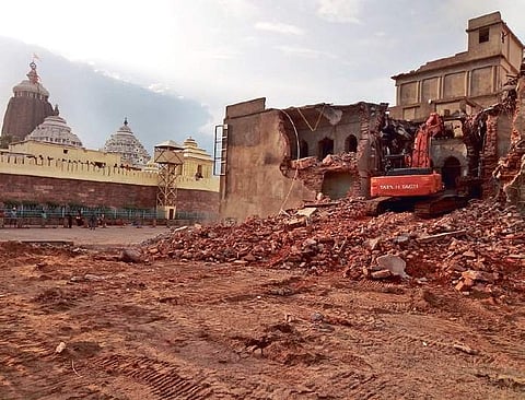 Demolition site of Emar mutt (Photo |EPS)