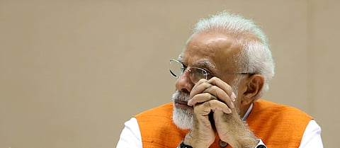 Prime Minister Narendra Modi during a function on promotion and development of Yoga in New Delhion Friday August 30 2019. | (Shekhar Yadav | EPS)