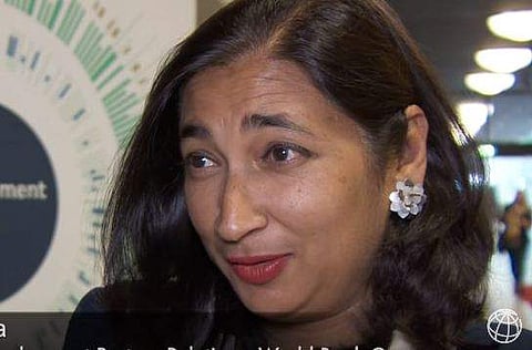 Indian-origin UN-Women's deputy executive director, Anita Bhatia (Photo | World Bank, YouTube screenbag)