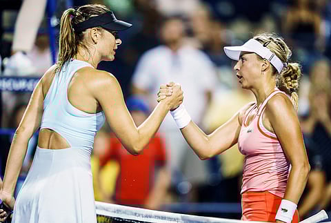 Sharapova said Monday's physical battle showed she'd made progress since Wimbledon. | AP