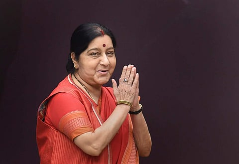 Former External Affairs Minister Sushma Swaraj (File, EPS)