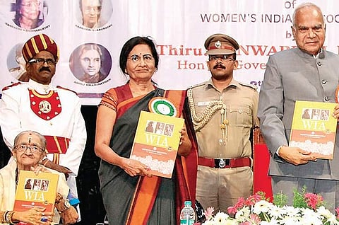 At an event by Cancer Institute along with TN governor Banwarilal Purohit