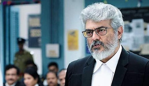 A still from Ajith-starrer 'Nerkonda Paarvai'.