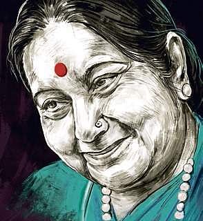 Former External Affairs Minister Sushma Swaraj(Express Illustrations)