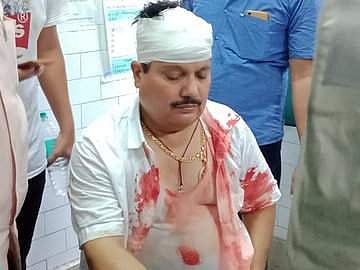 BJP MP Arjun Singh suffers head injuries during clash. (Photo| Twitter)