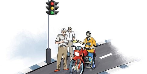 Biker held for biting traffic cop in Bengaluru