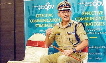 Vijayawada Police Commissioner Gautam Sawang in an interactive session in Vijayawada on Friday (File Photo |EPS)