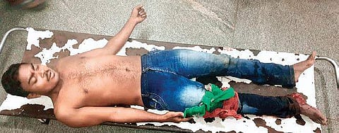 Injured Budhia Das in SCB Medical on Wednesday | Express