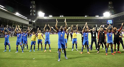 Indian football team (Photo | Indian Football Team Twitter)