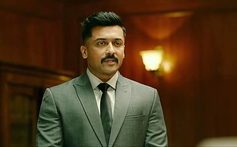 Actor Suriya in 'Kaappaan'. (YouTube screengrab)