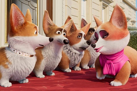 A still from 'The Queen’s Corgi'.